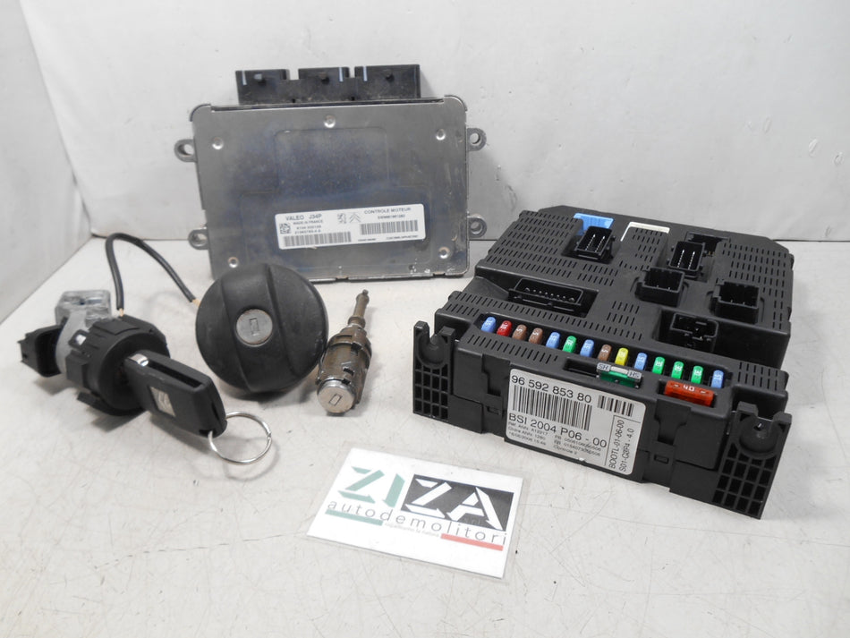 Kit Chiave ECU Citroen C3 I Res 1.1 44kw 60cv HFX 2006 9661961280