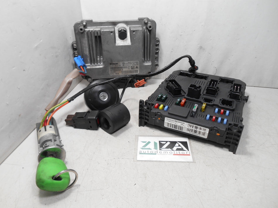Kit Chiave ECU Citroen Xsara Picasso 1.6 80kw 9HZ 2009 9667112180 9657999780