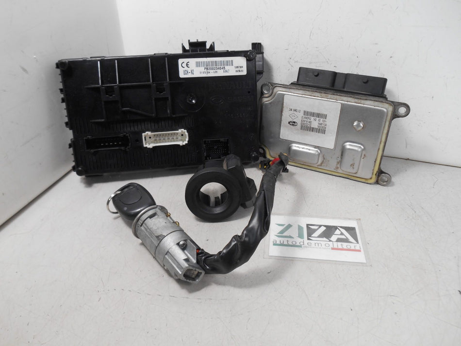 Kit Chiave ECU Renault Clio II 1.2 16V 55kw 75cv D4FB7 2003 IAW5NR2.C2 8200181482