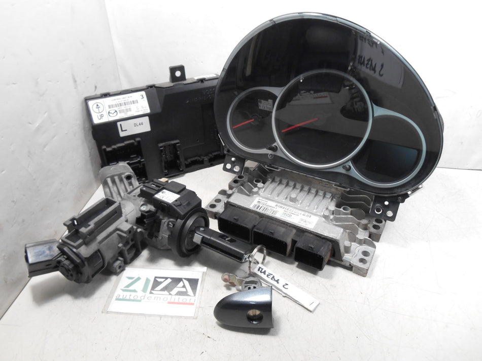 Kit Chiave ECU Mazda 2 DE 1.4 50kw 68cv Y4 2009 8V21-12A650-CD 5WS40585D-T