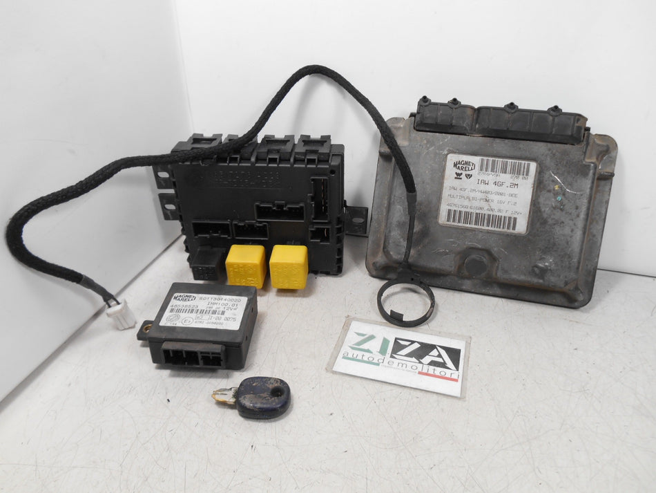 Kit Chiave ECU Fiat Multipla I 1.6 B/Met 76kw 103cv 186A4000 2000 46761568