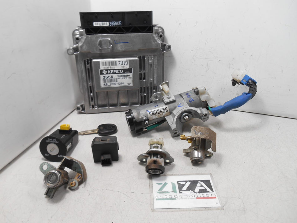 Kit Chiave ECU Hyundai i10 1.1 B/GPL 48,5kw 66cv G4HG 2010 39110-02ID0 95420-2L700