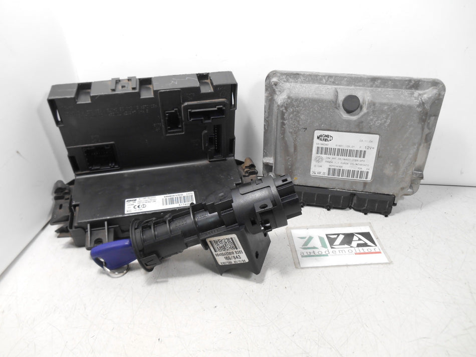Kit Chiave ECU Fiat Panda 169 1.1 40kw 54cv 187A1000 2005 55196260 51740049