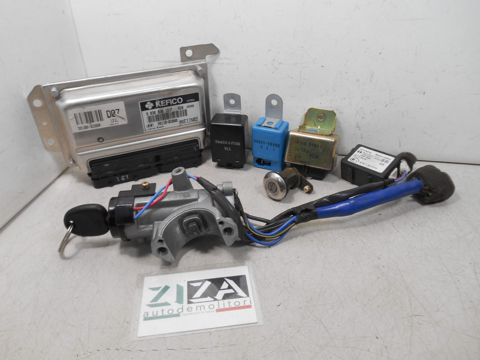 Kit Chiave ECU Hyundai Atos Prime 1.0 43,4kw 59cv G4HCE 2001 39100-02800 9030930131F