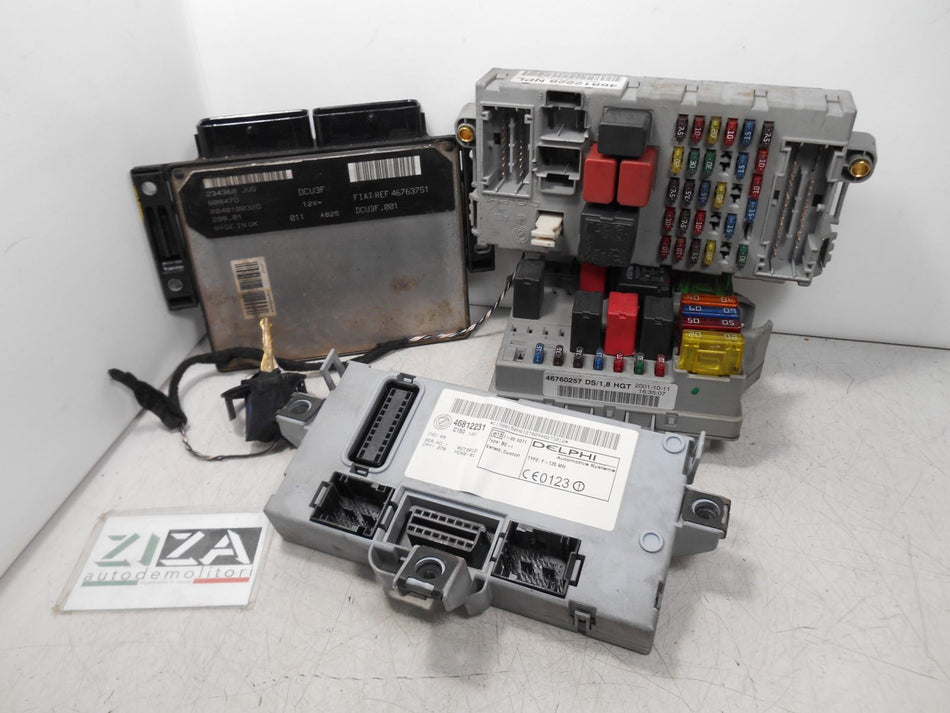 Kit Chiave ECU Fiat Punto 188 1.9 44kw 60cv 188A3000 2001 46763751 46812231
