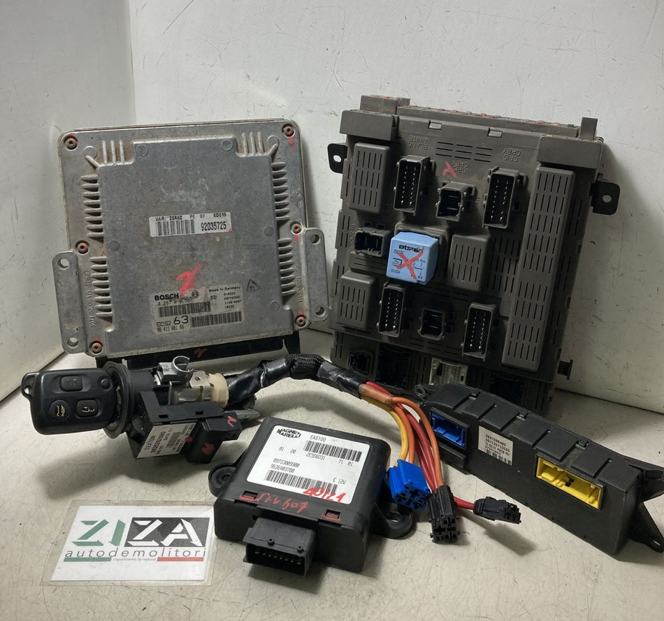 Kit Chiave ECU Peugeot 607 2.2 HDI 98kw 133cv 4HX 2001 9641188180