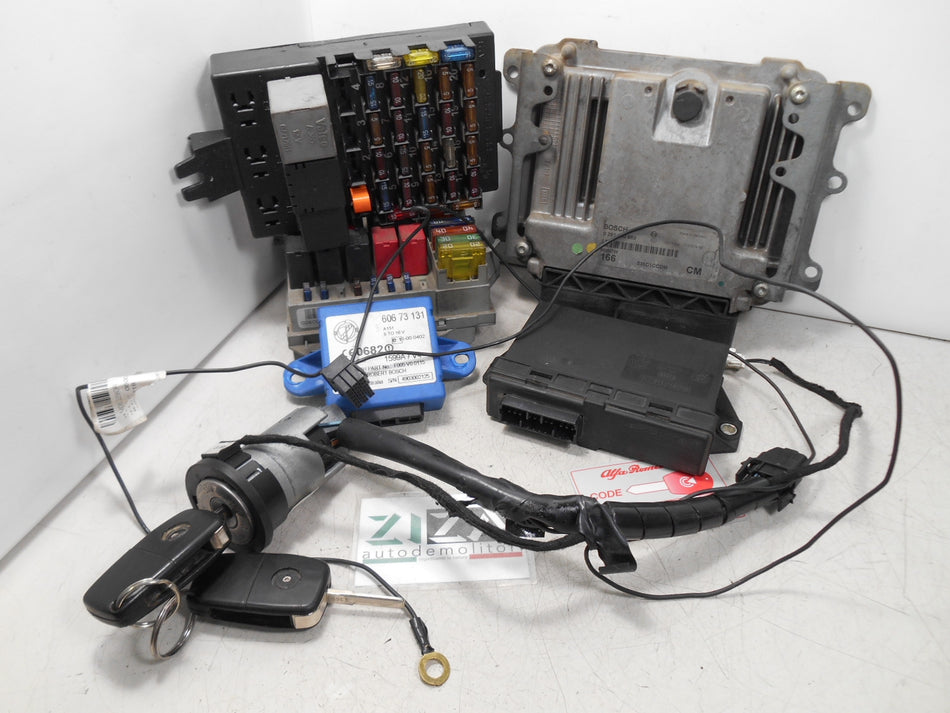 Kit Chiave ECU Alfa 166 II 2.4 JTD 20V 175cv 841G000 2005 55200785 0281010989