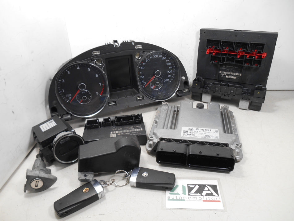 Kit Chiave ECU VW Passat 3C 1.4 B/Met 150cv CDG 2010 03C906021A 3C8937049E