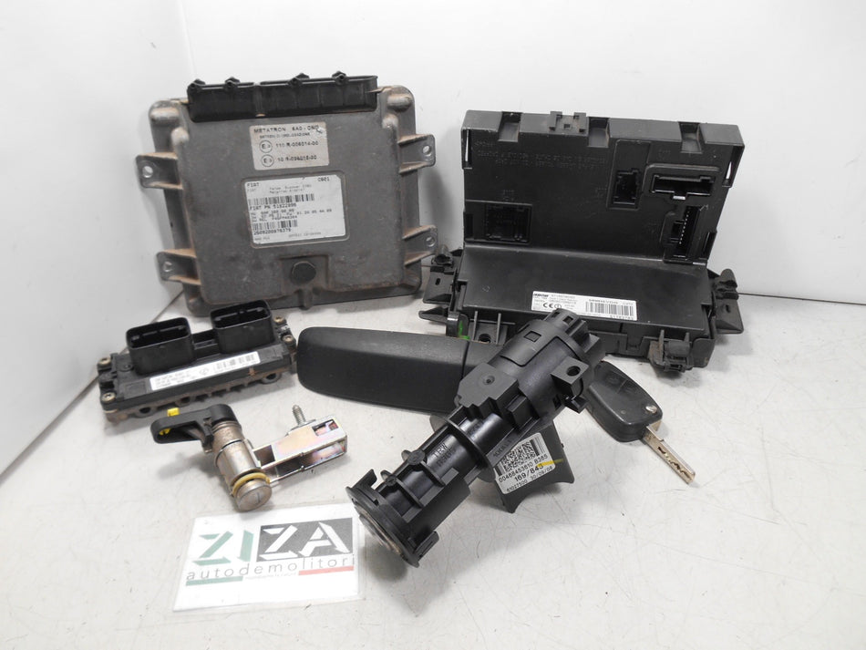 Kit Chiave ECU Fiat Panda 169 1.2 B/Met 44kw 60cv 188A4000 2008 51798646