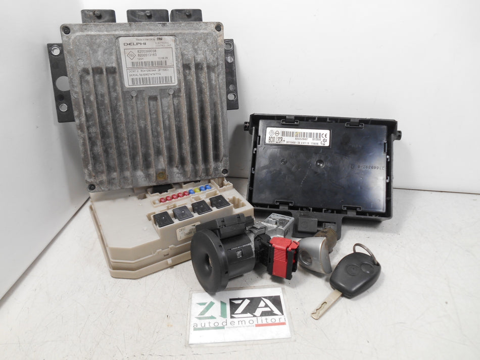 Kit Chiave ECU Renault Modus I 1.5 DCI K9KT7 2006 8200399038 8200513163