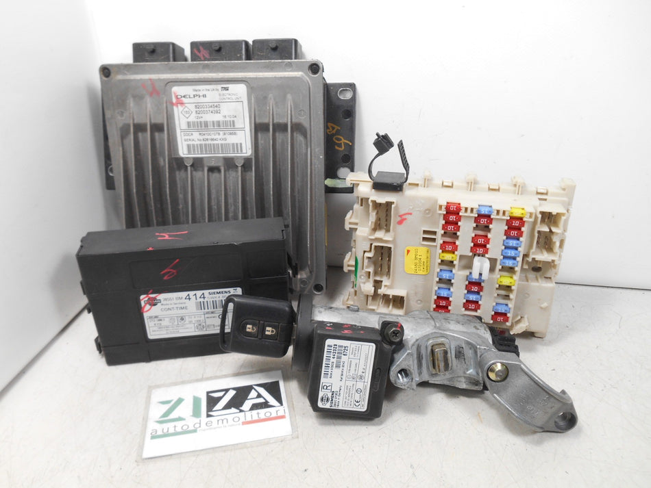 Kit Chiave ECU Nissan Almera N16 1.5 DCI K9K 2005 8200334540 8200374392