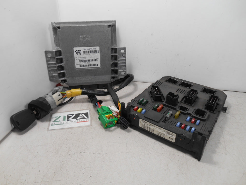 Kit Chiave ECU Citroen C3 I 1.1 60cv HFX 2005 IAW48P2.72 9655756380
