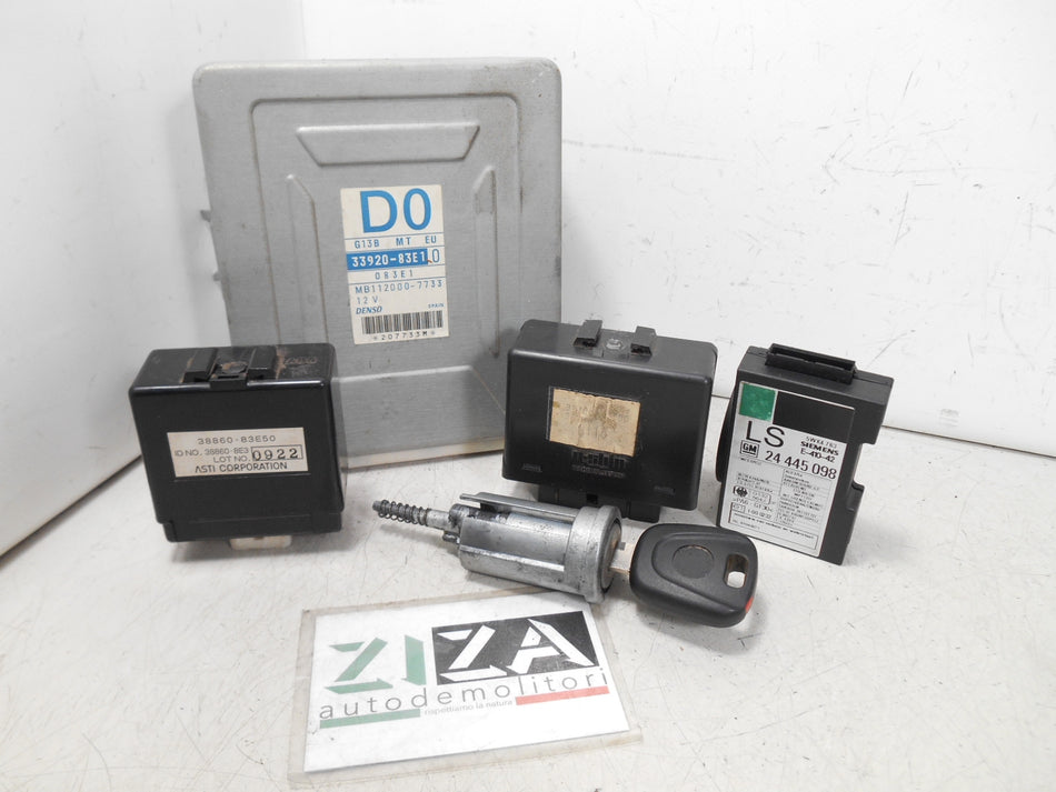 Kit Chiave ECU Suzuki Wagon R+ 1.3 56kw G13BB 2001 33920-83E1 2445098