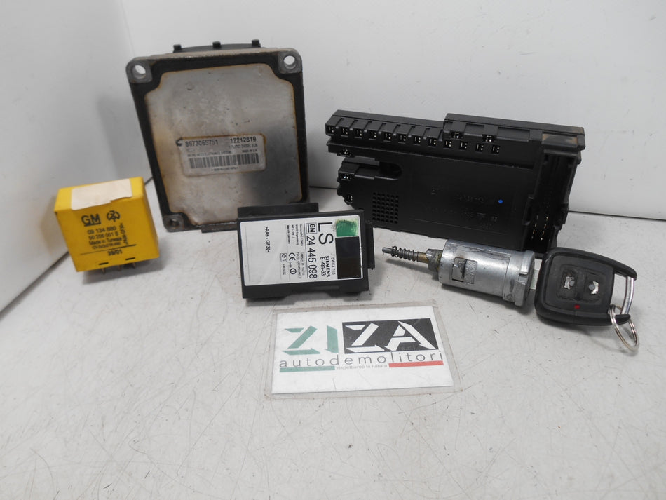 Kit Chiave ECU Opel Astra G SW 1.7 DTI 75cv Y17DT 2002 8973065751 12212819