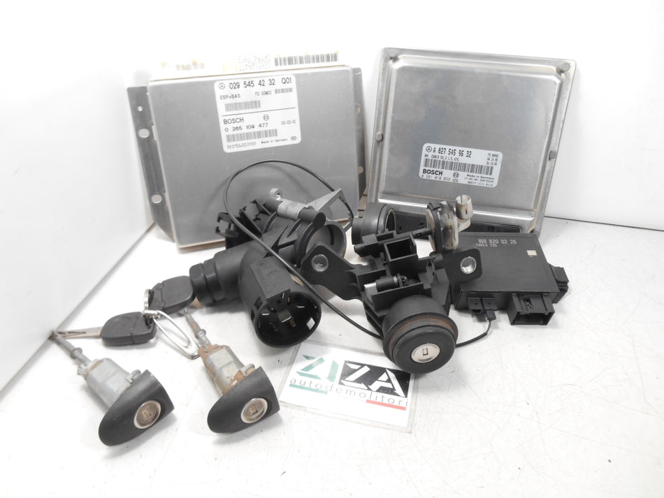 Kit Chiave ECU Mercedes W168 A170 1.7 90cv 668940 2001 A0275459632 0281010039