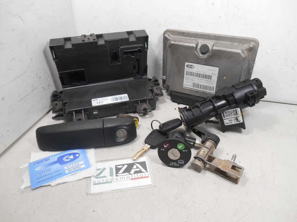 Kit Chiave ECU Fiat Panda 169 1.2 60cv 188A4000 2008 51793116 IAW.4AF.S2