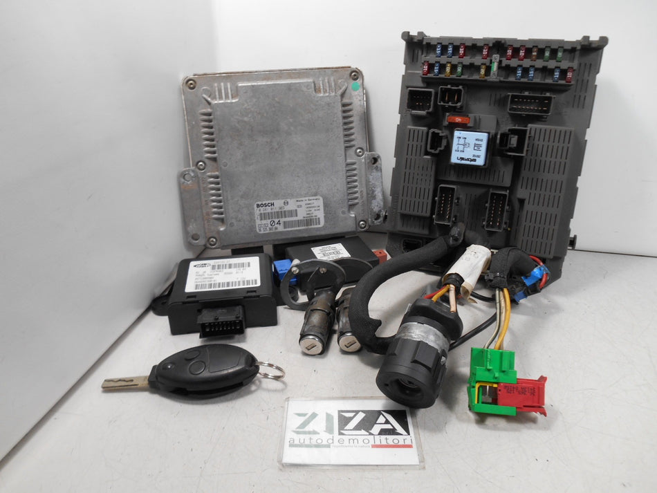 Kit Chiave ECU Fiat Ulysse 2.2 JTD 94kw 128cv 4HW 2003 9652590280