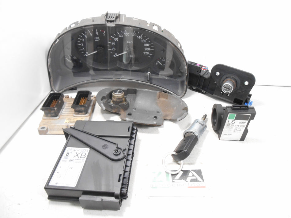 Kit Chiave ECU Opel Corsa C 1.2 55kw 75cv Z12XE 2002 09115112 0261206074