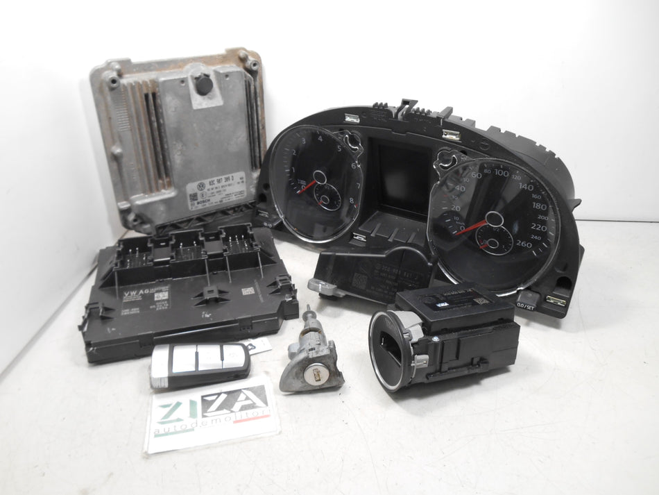 Kit Chiave ECU VW Passat B7 SW 1.4 B/Met 150cv CDG 2014 03C907309D 0261S06338