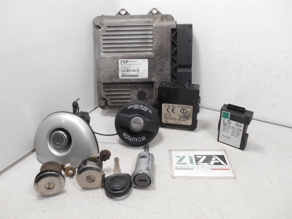 Kit Chiave ECU Opel Agila A 1.3 CDTI 51kw 69cv Z13DT 2004 55187471 24445098