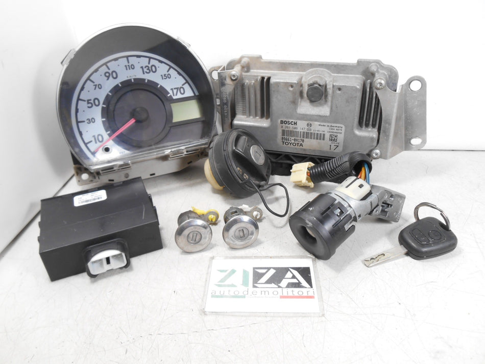 Kit Chiave ECU Peugeot 107 1.0 50kw 68cv 1KR 2011 89661-0H170 0261S06147