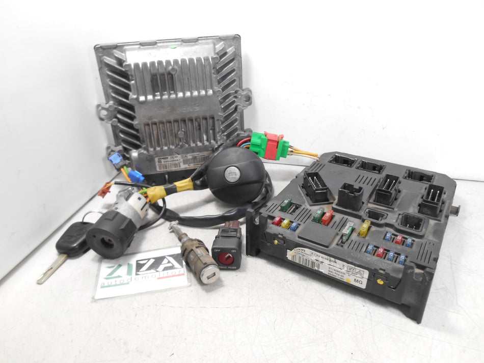 Kit Chiave ECU Citroen C3 I 1.4 HDI 50kw 68cv 8HX 2003 9650529880 5WS40068B-T