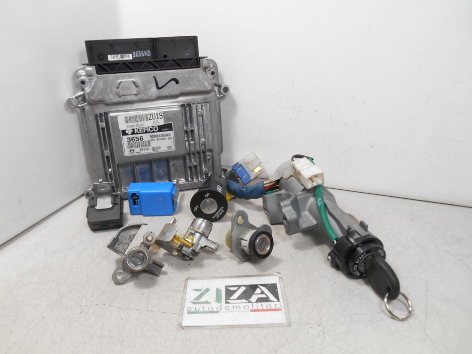 Kit Chiave ECU Hyundai i10 PA 1.1 B/GPL 48,5kw 66cv G4HG 2010 39110-02ID0 95420-2L700