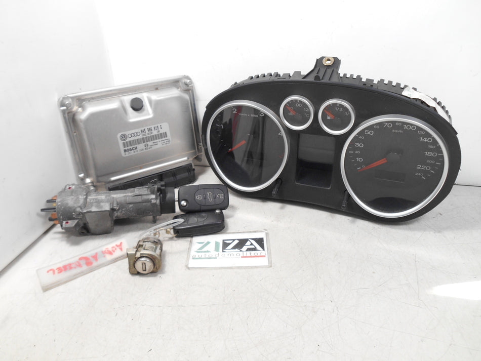 Kit Chiave ECU Audi A2 1.4 TDI 55kw 75cv AMF 2001 045906019G 0281010220