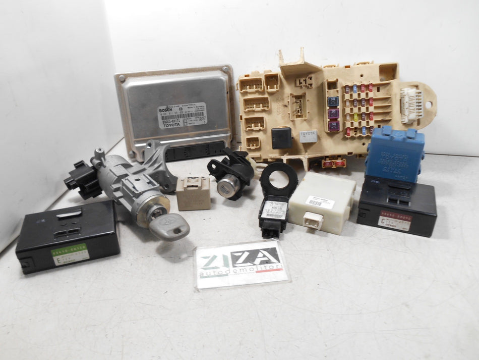 Kit Chiave ECU Toyota Yaris XP10 1.4 D-4D 55kw 75cv 1NDTV 2004 0281010563