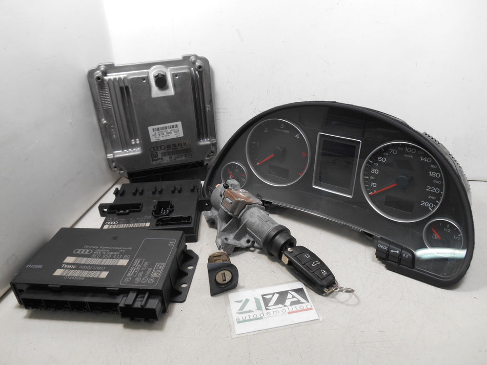 Kit Chiave ECU Audi A4 B7 Avant SW 2.0 TDI 140cv BLB 2005 03G906016GN