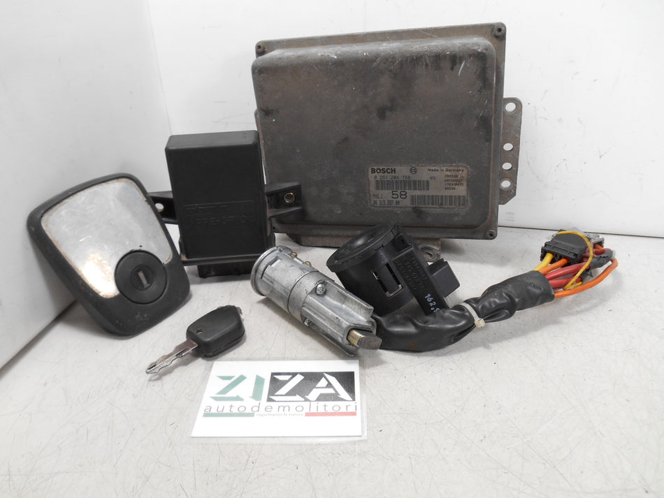 Kit Chiave ECU Peugeot 106 II 1.1i 44,1kw 60cv HDZ 2000 9631528780 0261204788
