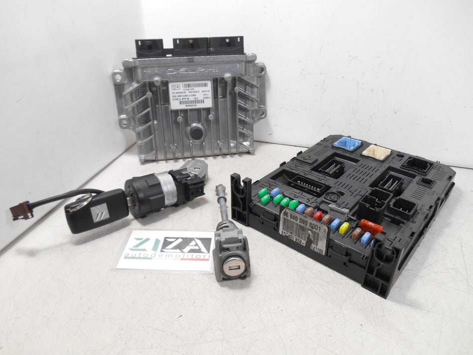 Kit Chiave ECU Citroen C5 II 2.0 HDI 140cv RHF 2009 9666000180 9663548180