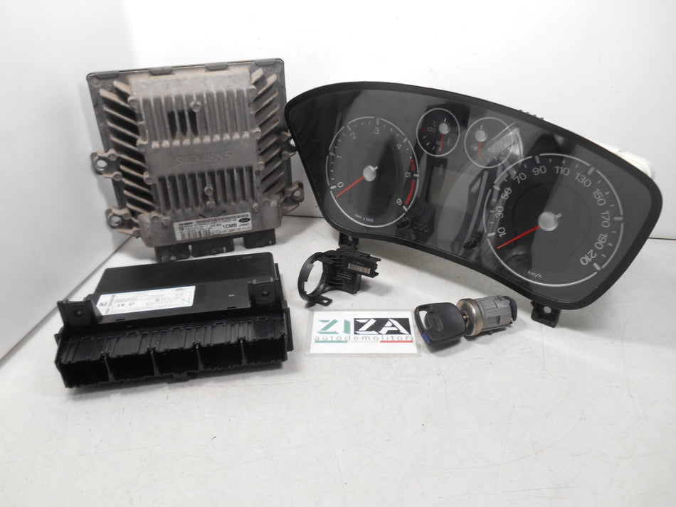 Kit Chiave ECU Ford Fiesta V Res 1.4 TDCI 50kw 68cv F6JB 2006 6S61-12A650-AB