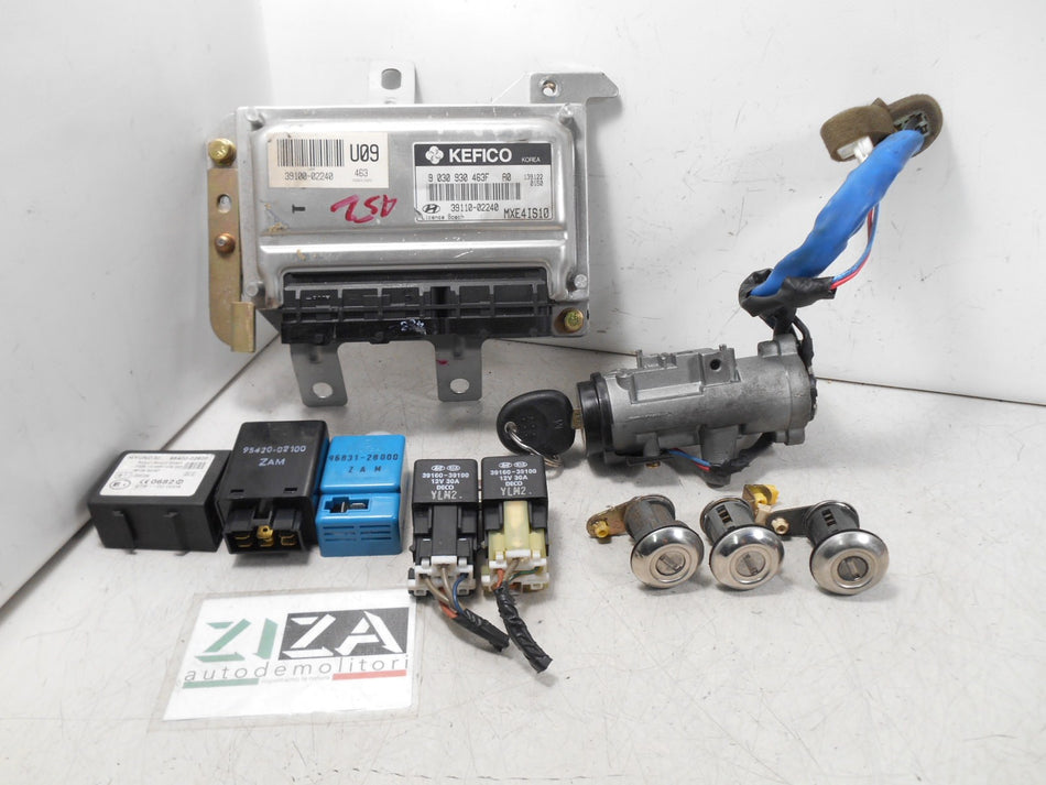Kit Chiave ECU Hyundai Atos Prime 1.1 43kw G4HD 2004 39110-02240 39100-02240