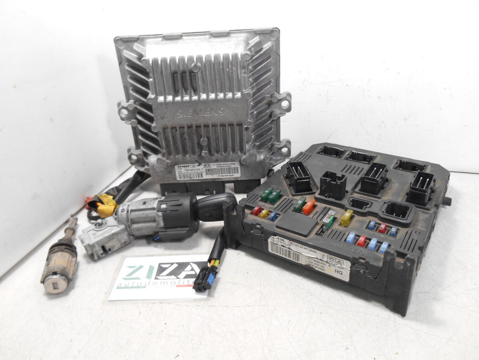 Kit Chiave ECU Citroen C3 Pluriel 1.4 HDI 50kw 8HX 2004 9655151080 5WS40117C-T