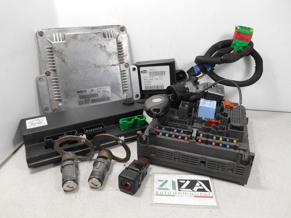 Kit Chiave ECU Lancia Phedra 2.2 JTD 94kw 128cv 4HW 2003 0281011133 9647474680
