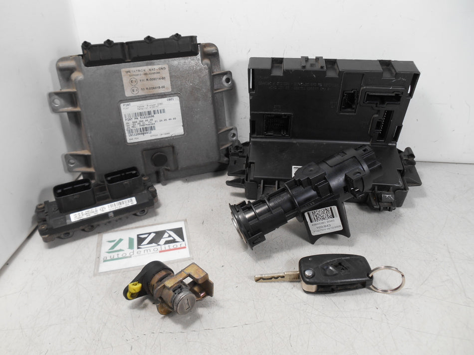 Kit Chiave ECU Fiat Panda 169 1.2 B/Met 44kw 188A4000 2008 51798646 51783783