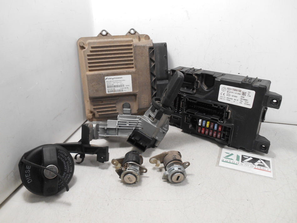 Kit Chiave ECU Fiat Grande Punto 1.3 Mjet 55kw 199A2000 2007 51806501 MJD6F3P6