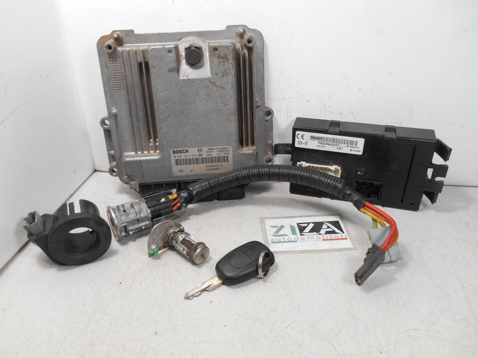 Kit Chiave ECU Opel Vivaro A 2.0 DCI 84kw M9RE7 2009 0281014648 8200666516