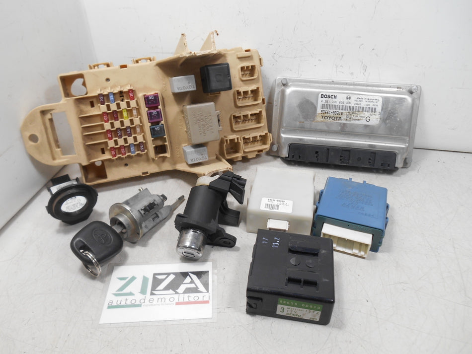 Kit Chiave ECU Toyota Yaris XP10 1.0 48kw 65cv 1SZFE 2004 89661-0D210