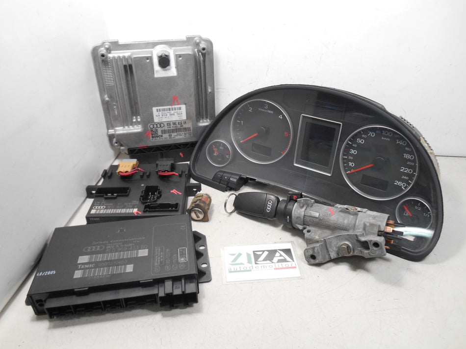 Kit Chiave ECU Audi A4 B7 2.0 103kw 140cv BPW 2006 03G906016NK 0281013293