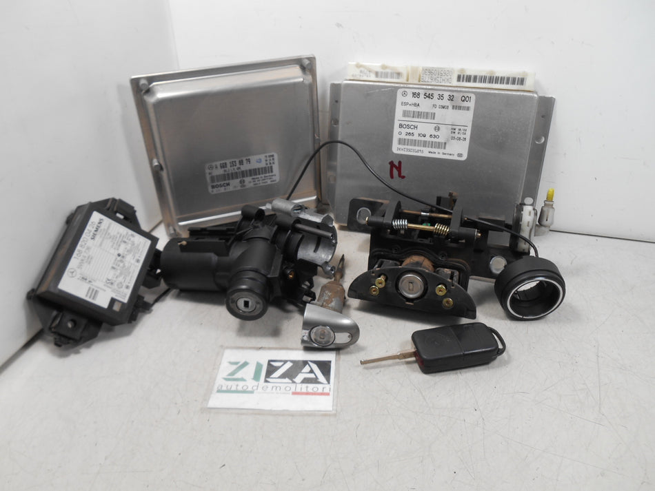 Kit Chiave ECU Mercedes W168 A170 1.7 70kw 95cv 668942 2003 A6681530879