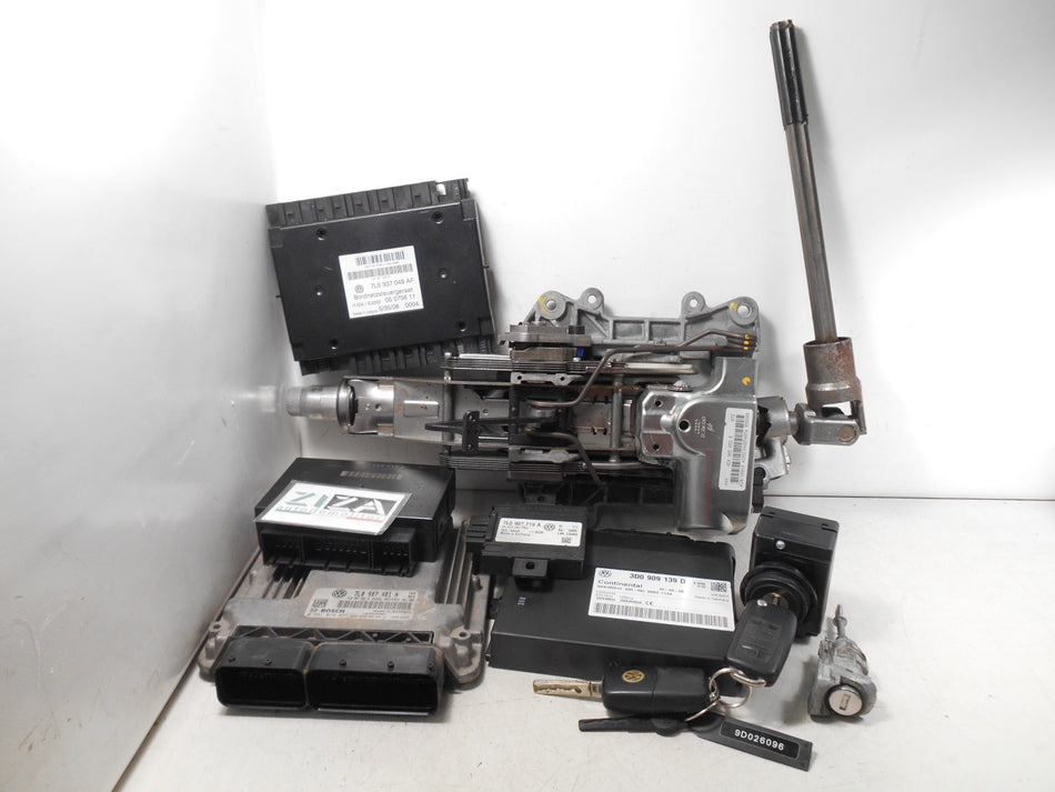 Kit Chiave ECU VW Touareg 3.0 TDI 240cv CAS 2009 7L0907401N 0281015871