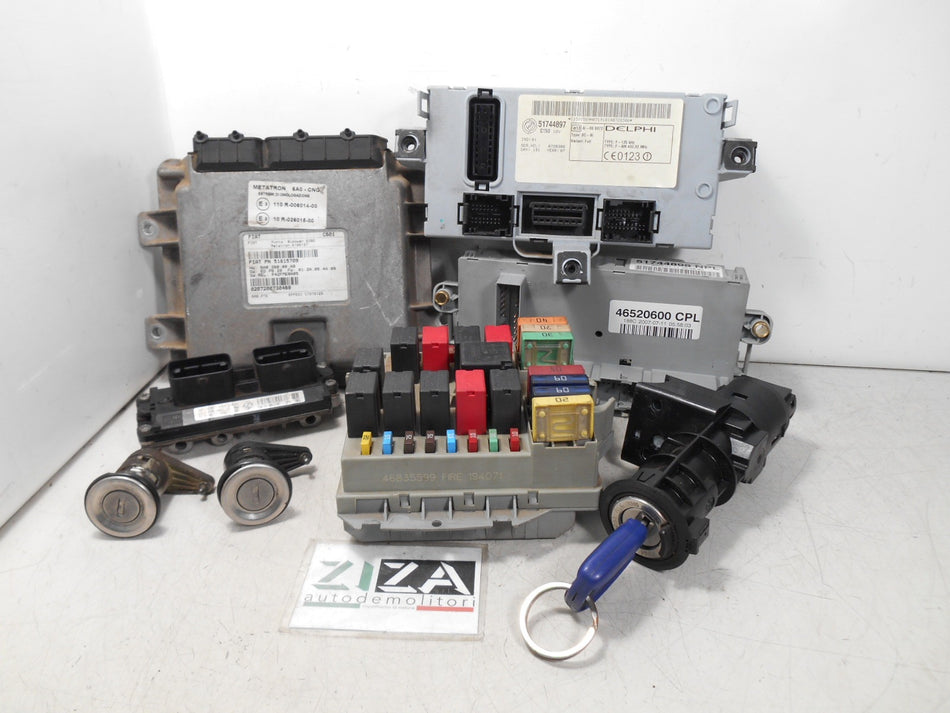 Kit Chiave ECU Fiat Punto 188 1.2 B/met 44kw 60cv 188A4000 2007 51780242