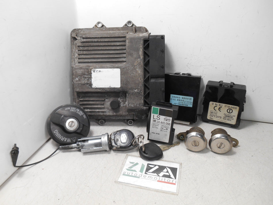 Kit Chiave ECU Suzuki Ignis 1.3 51kw 69cv Z13DT 2004 55192095 MJD6J0.S1