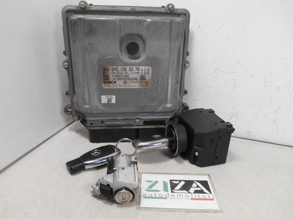 Kit Chiave ECU Mercedes W164 ML320 3.0 165kw 642940 2008 A6421509378