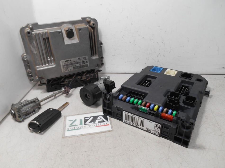 Kit Chiave ECU Citroen C3 II 1.4 HDI 50kw 8HR 2011 9674254080 9666952080