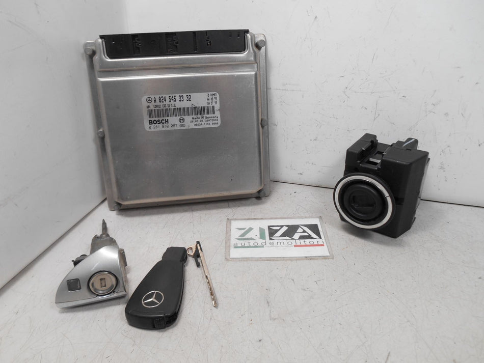 Kit Chiave ECU Mercedes S320 W220 3.2 145kw 613960 2001 A0245453332