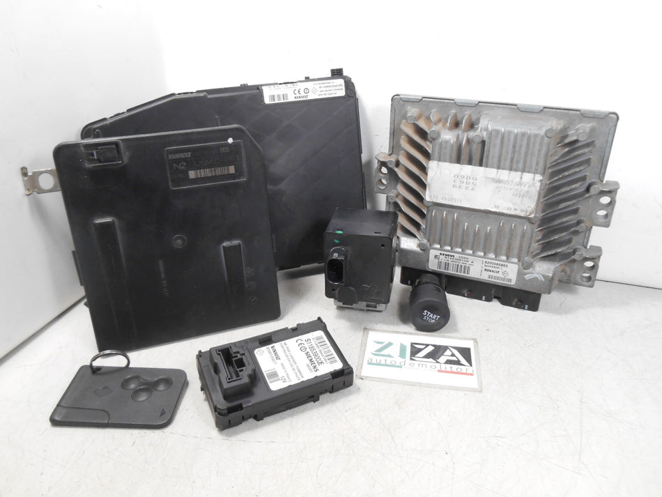 Kit Chiave ECU Renault Megane II 1.5 106cv K9KP7 2007 8200565863 8200606830