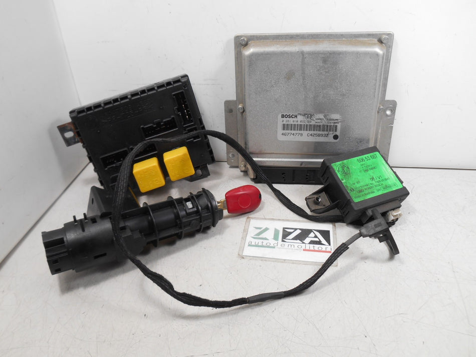 Kit Chiave ECU Alfa 156 2.4 JTD 100kw AR32501 2000 46774779 0281010022